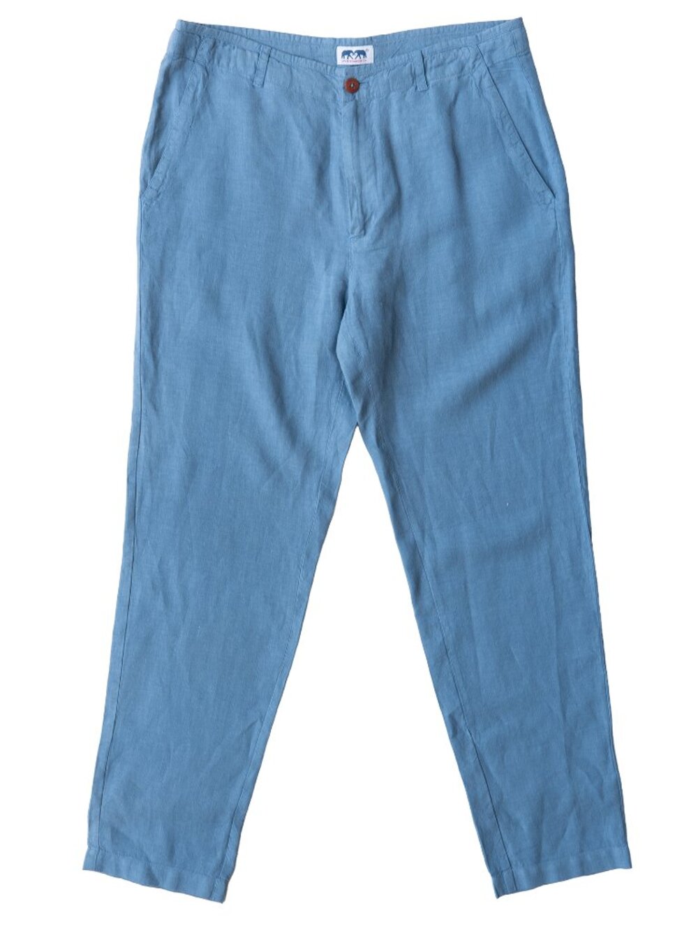Love Brand Randall Trousers Yacht Blue Cotton Pants Woven Breathable Slacks